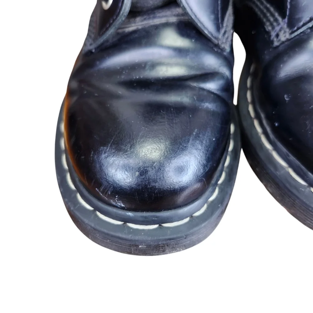 Dr. Martens 1460 Lace and Zipper Leather Boots (6USM) - Picture 5 of 14